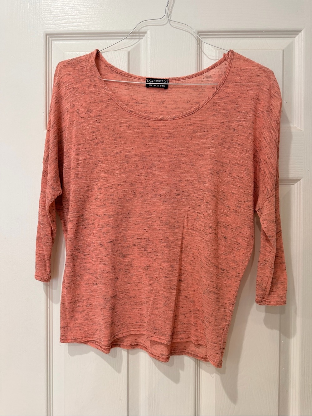 Papermoon Women's Lightweight Coral Scoop Neck Top